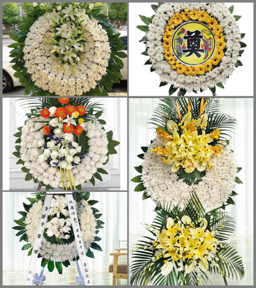 上海嘉定区嘉定工业区泾河村花圈速递