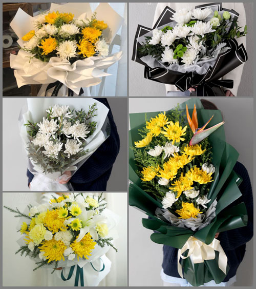 上海嘉定区嘉定工业区泾河村白事花束代送